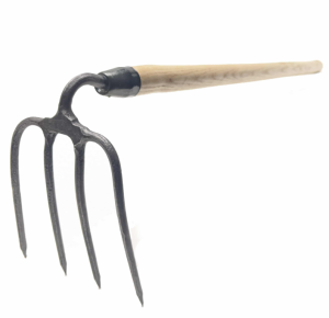 Motyczka - Widły Z 4 Zębami I Trzonkiem Jesionowym 130cm