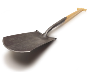 Szpadel Ogrodowy, Wykuty Z 1Kawałka Stali "Forma Angielska"Z Poprzeczką, Styl. Jesion.T (75cm)