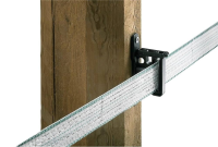 Izolator przybijany, do taśmy 40 mm Easy Tape, czarny, Kerbl