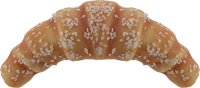 Rogalik z surowej skóry, z kurczakiem, 11 cm, 80 g, Kerbl