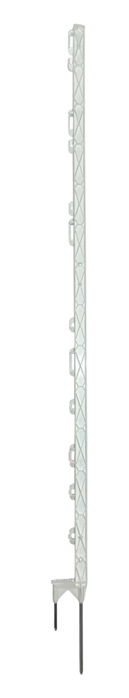 Palik ogrodzeniowy z polipropylenu TITAN, 157 cm, biały, poj. stopka z podwójnym gwoździem, Kerbl