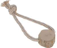 Szarpak dla psa, pętla, juta/bawełna, drewno kawowe, 20 cm, Kerbl