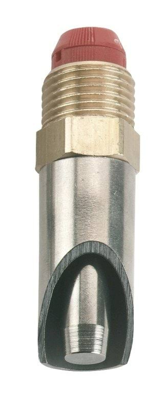 Poidło smoczkowe dla tuczników, mosiądz/stal, gruby trzpień, 1/2" - 1/2", 64 mm, Kerbl