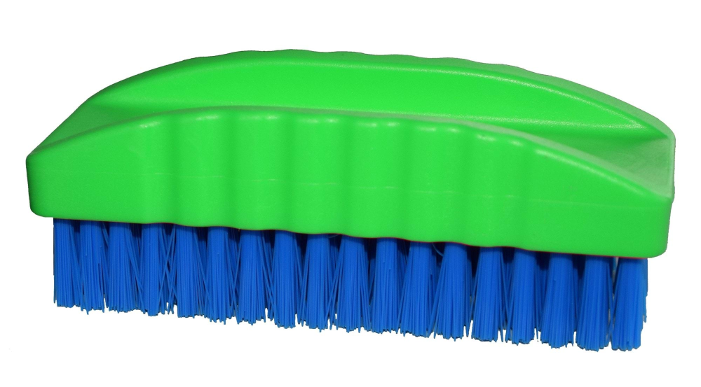 Szczotka do mycia rąk Alfa, 45 x 110 mm, zielony/niebieski