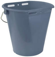 Wiadro do pojenia cieląt, "Food Safe", ze skalą, 8 l, szare, Kerbl