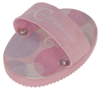 Zgrzebło dla konia Lilli Starlight, ze szlufką, różowy, 13 cm, Covalliero Kids