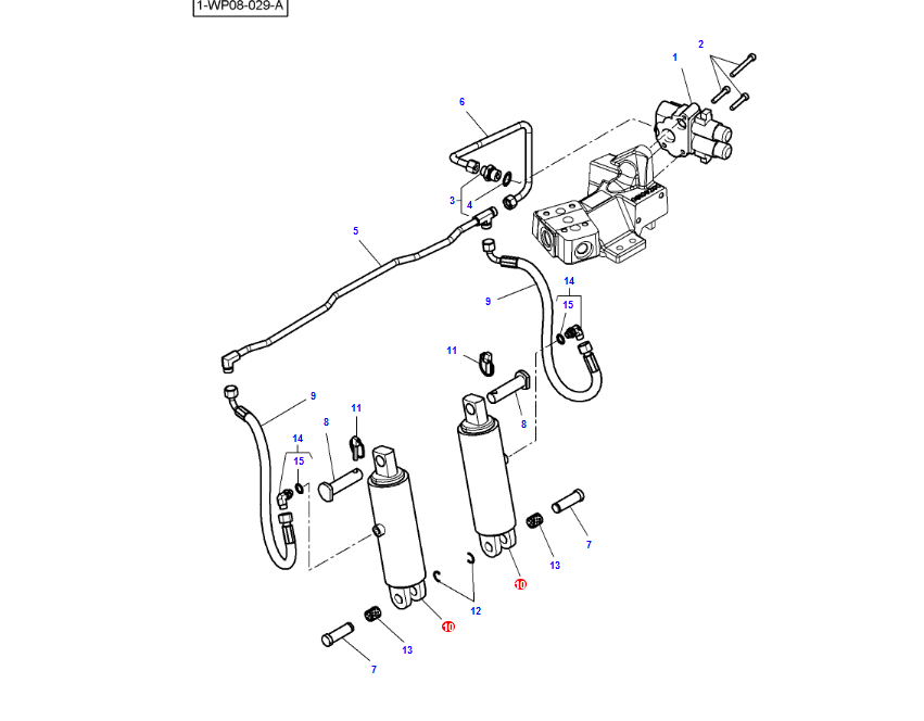 Siłownik hydrauliczny 4370592M2