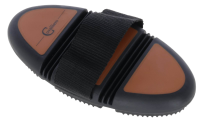 Zgrzebło Flex 2K, brązowy/czarny, 18,5 cm, Covalliero