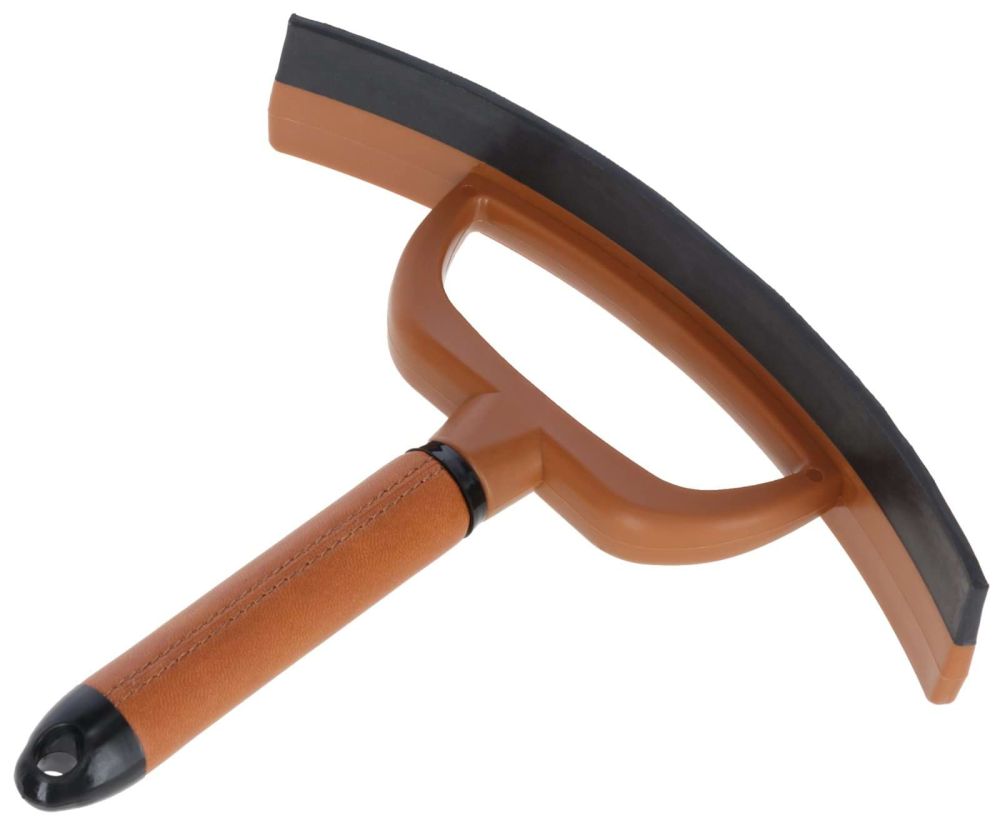 Ściągaczka do potu Deluxe, brązowy/czarny, 19 cm, Covalliero