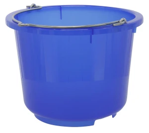 Wiadro przezroczyste, niebieskie 12 l