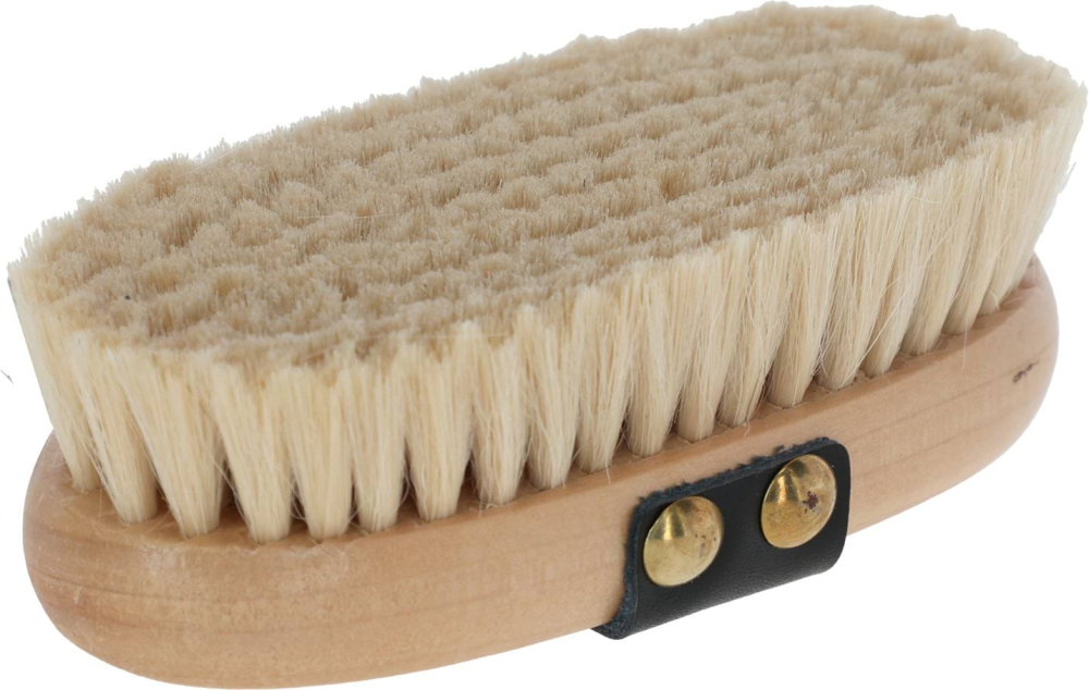Szczotka dla konia Brush&Co, ze szlufką, bardzo miękka, drewniana, 8,5 cm, Covalliero