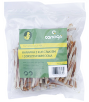 Przysmak dla psa, kanapka z kurczakiem i dorszem, skręcona, 500 g, Can Agri