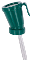 Kubek do dezynfekcji strzyków Twin, bezpowrotny, zielony, 300 ml, Kerbl