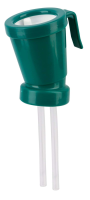 Kubek do dezynfekcji strzyków Twin, bezpowrotny, zielony, 300 ml, Kerbl
