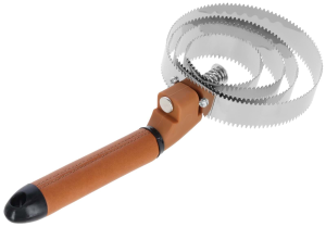 Zgrzebło spiralne Deluxe, brązowy/czarny, 26,5 cm, Covalliero