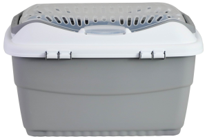 Transporter dla małych zwierząt i gryzoni Mini Gulliver, 40 x 30 x 24 cm, biały/szary, Stefanplast