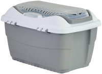 Transporter dla małych zwierząt i gryzoni Mini Gulliver, 40 x 30 x 24 cm, biały/szary, Stefanplast