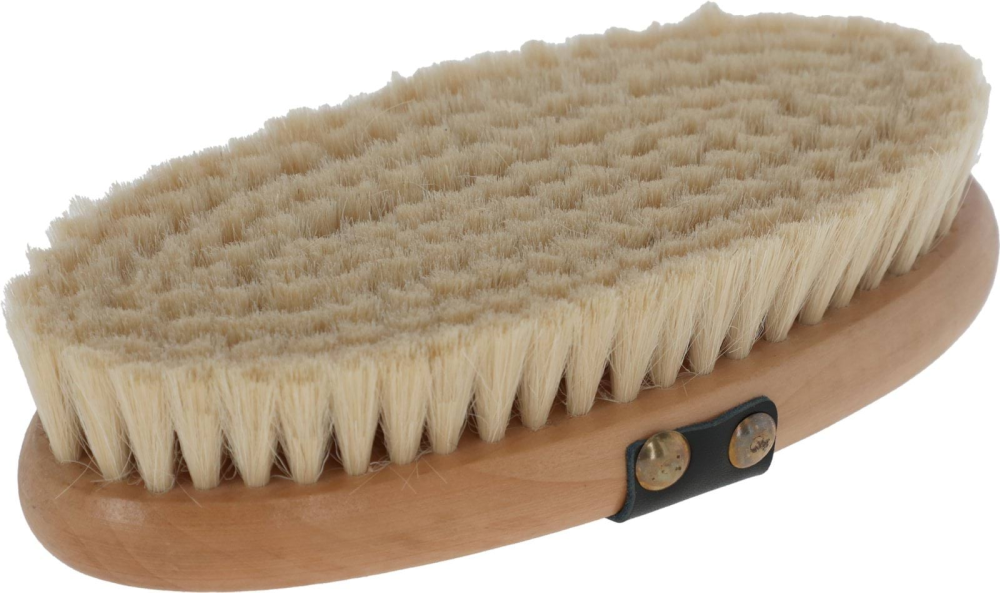 Szczotka dla konia Brush&Co, ze szlufką, bardzo miękka, drewniana, 14 cm, Covalliero