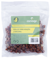 Przysmak dla psa, rollsy mini-krążki z kaczką, 500 g, Can Agri