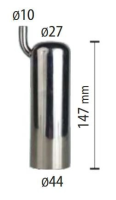 Kubek do gum strzykowych, typ GEA, stal n… | poltechparts.pl