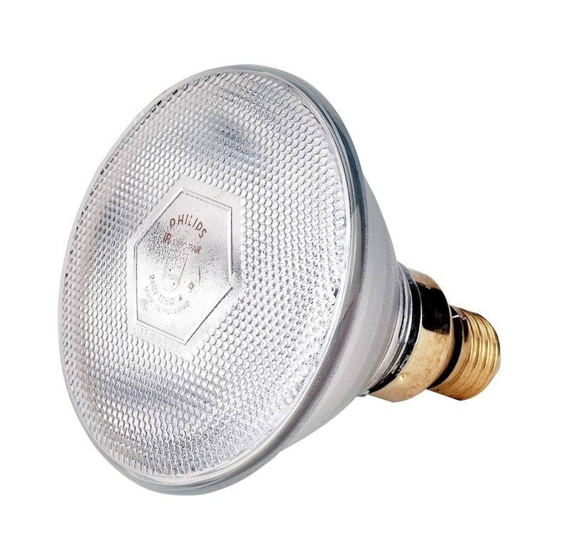 Promiennik podczerwieni, żarówka 175 W, PAR38, biała, Philips.