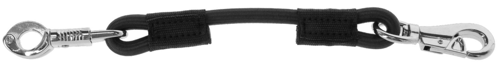 Elastyczna linka do przywiązywania konia, czarny, 40 cm, Kerbl