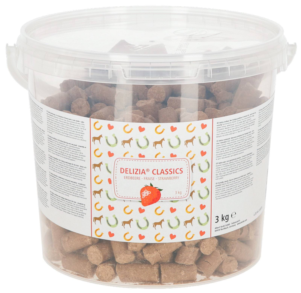 Smakołyki dla konia Delizia Classic, truskawka, 3 kg, Kerbl