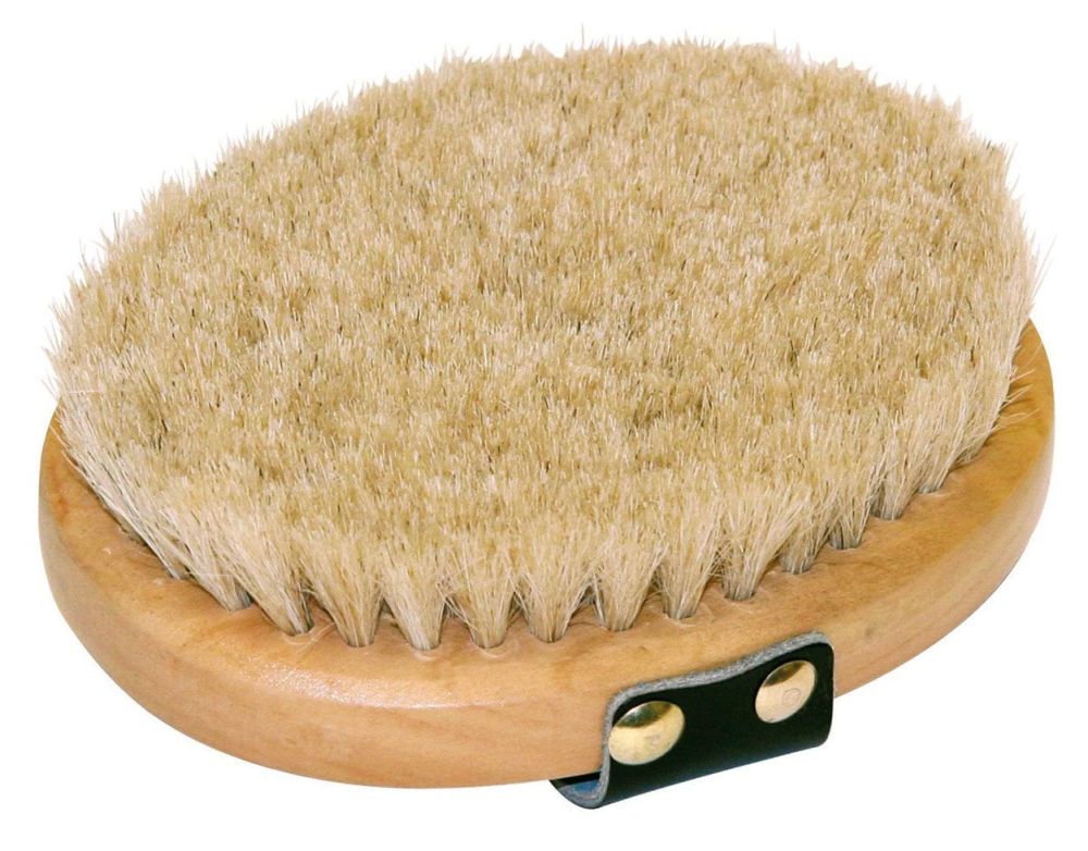 Szczotka dla konia Brush&Co, ze szlufką, miękka, drewniana, 13 cm, Covalliero