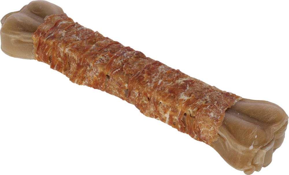Kość z surowej skóry, z kurczakiem, 30 cm… | poltechparts.pl