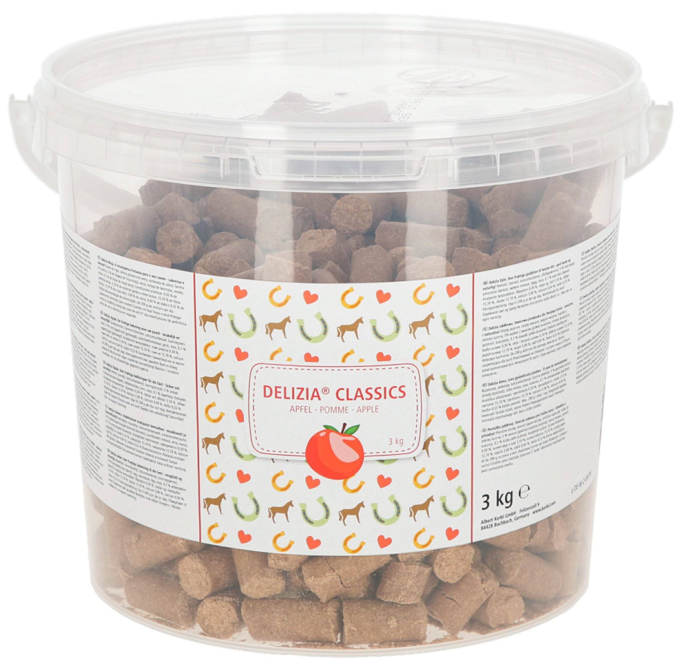 Smakołyki dla konia Delizia Classic, jabłko, 3 kg, Kerbl