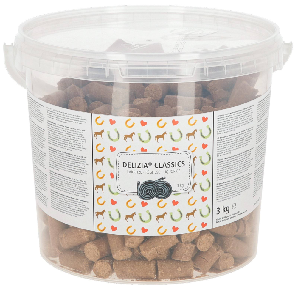 Smakołyki dla konia Delizia Classic, lukrecja, 3 kg, Kerbl