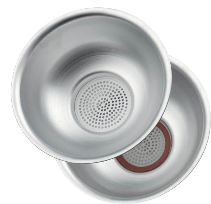 Cedzidło aluminiowe Ø 125, małe, kpl
