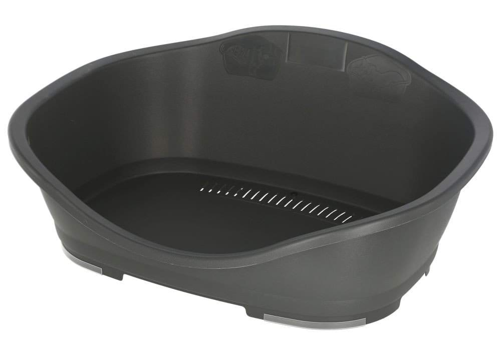 Legowisko z tworzywa sztucznego dla psa, 68,5 x 49 x 27,5 cm, szare, Kerbl