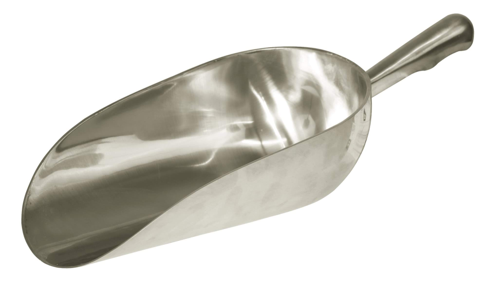 Łopatka do paszy, aluminium, 1600 kg, zaokrąglona, Kerbl