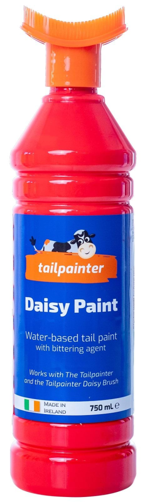 Farba wykrywająca ruje Daisy z pędzlem, czerwona, 750 ml, Kerbl