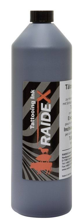 Tusz do tatuowania Raidex, czarny, 500 ml