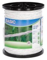 Linka ogrodzeniowa BASIC, 200 m x 6 mm, b… | poltechparts.pl