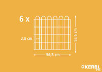 Kojec 6-kątny dla królików, 56,5 x 56,5 c… | poltechparts.pl