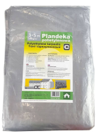 Plandeka 5x8 m, 120 g, srebrna, PE, Can A… | poltechparts.pl