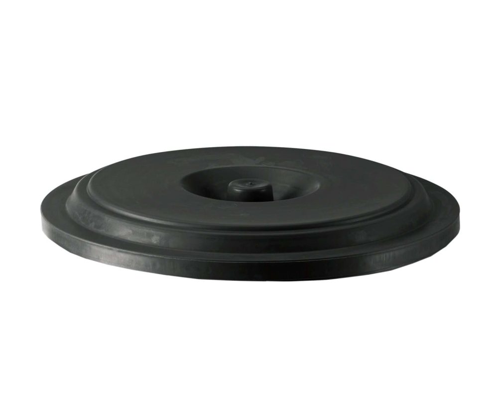 Beczka na paszę z pokrywą, czarny, 70l, K… | poltechparts.pl