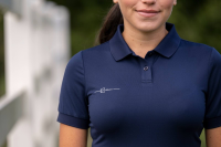 Koszulka jeździecka Polo, damska, granato… | poltechparts.pl
