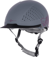 Kask jeździecki Beauty 2.0, szary, 52-54… | poltechparts.pl