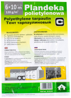 Plandeka 6x10 m, 120 g, srebrna, PE, Can… | poltechparts.pl