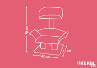 Drapak dla kota Lounge Deluxe, szary/czer… | poltechparts.pl