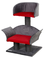 Drapak dla kota Lounge Deluxe, szary/czer… | poltechparts.pl