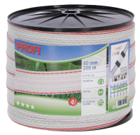 Taśma ogrodzeniowa PROFI, 200m x 40mm, bi… | poltechparts.pl