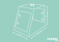 Klatka transportowa dla psa, 92 x 63 x 74… | poltechparts.pl