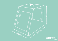 Klatka transportowa dla psa, 107 x 74 x 8… | poltechparts.pl