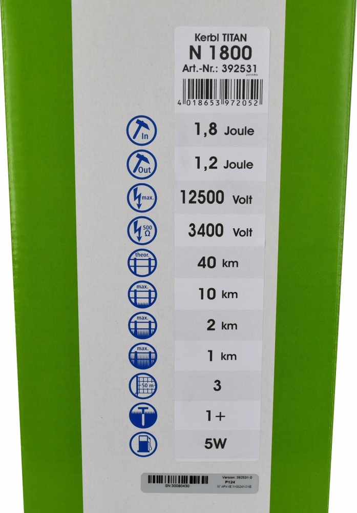Elektryzator sieciowy TITAN N 1800, dla k… | poltechparts.pl