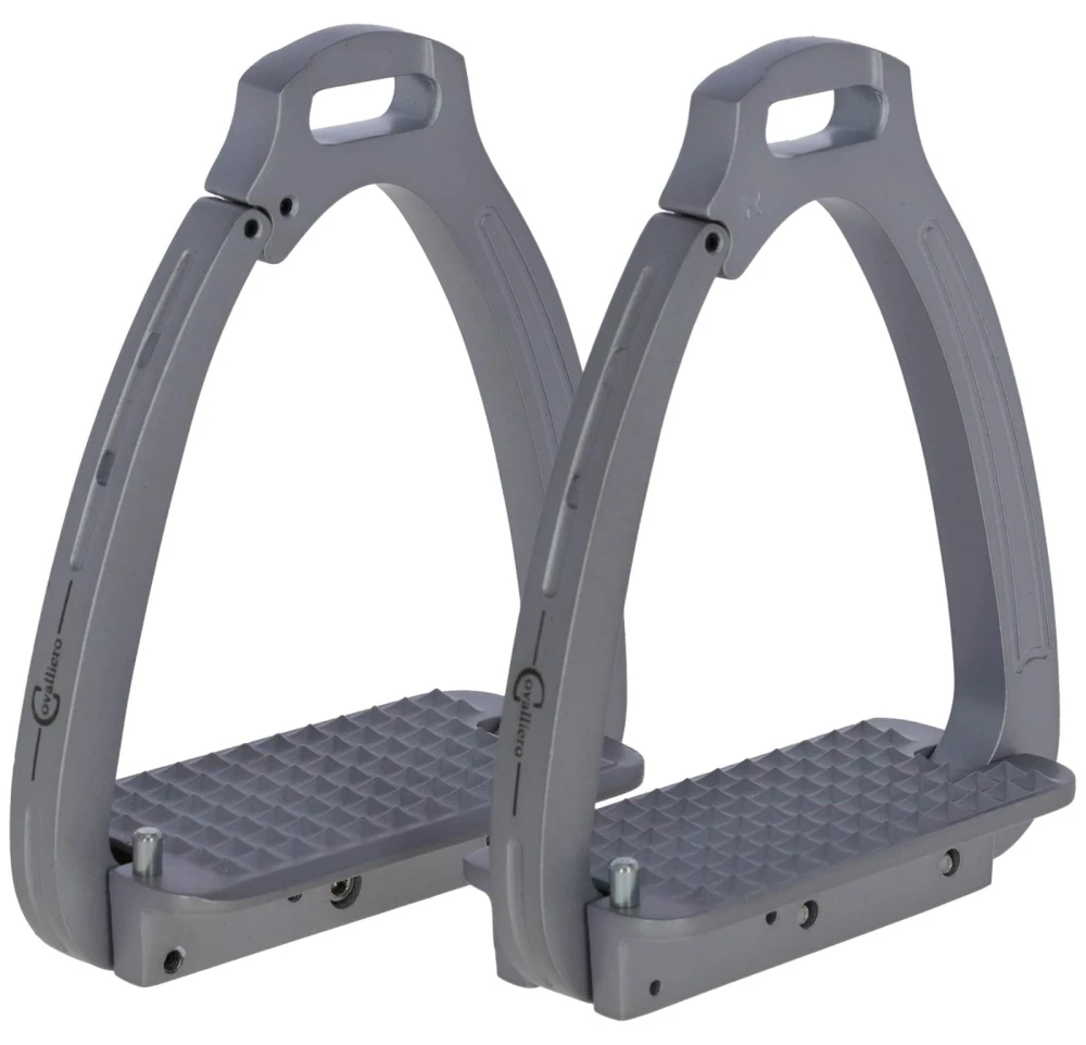 Strzemiona Secure, srebrny, 12 cm, para, Covalliero